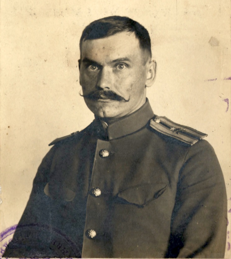Franciszek Wierzbicki w mundurze chorążego armii rosyjskiej 1916 zb. CAW